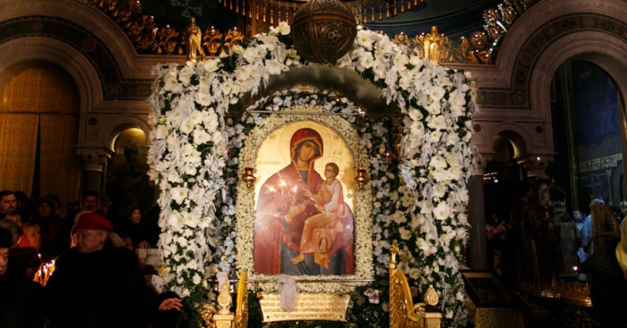 Икона в храме Архангела Гавриила Антиохийского патриаршего подворья